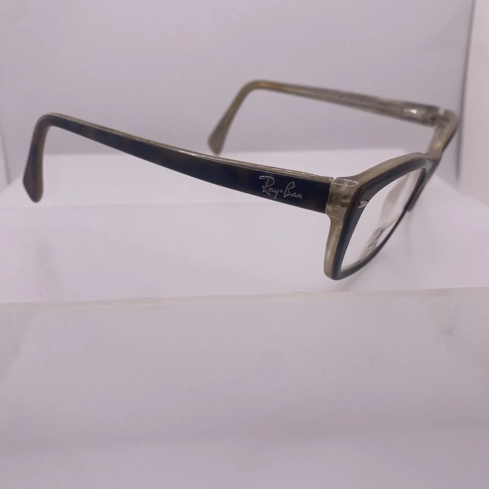 Ray-Ban Eyeglasses FRAMES ONLY RB 5255 Cat Eye 51-16-135 Black Brown 495